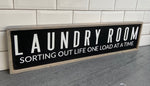 Laundry room sorting life out one load at a time ( long)