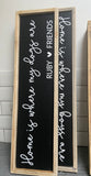 Home is where our children are . Personalise your own- handmade wooden sign.