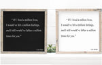 If I lived a million years handmade wooden quote sign