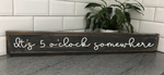 Personalise your own long rustic hand painted wooden sign