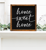 Home sweet home - Handmade wooden sign