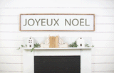 Joyeaux Noel long Christmas sign