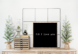 P.S I love you handmade wooden sign.