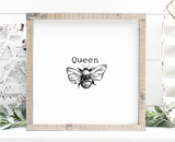Queen bee handmade wooden sign