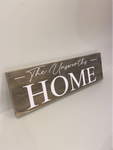 Family named home handmade wooden sign / indoor/outdoor
