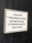 Some people can leave you lost for words - April Green quote