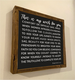 This is my wish for you- handmade wooden sign