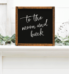 To the moon and back  handmade wooden sign