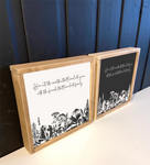 Here's to the friends quote - handmade wooden sign