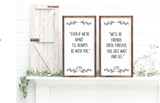Even If we're apart- A.A Milne Winnie- the -Pooh quote handmade wooden sign -