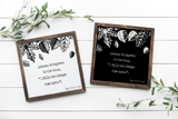 Autumn quote wooden sign black